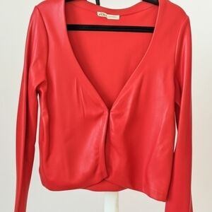 Zara Bold Red Top